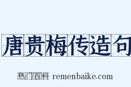 唐贵梅传造句是什么意思的图片